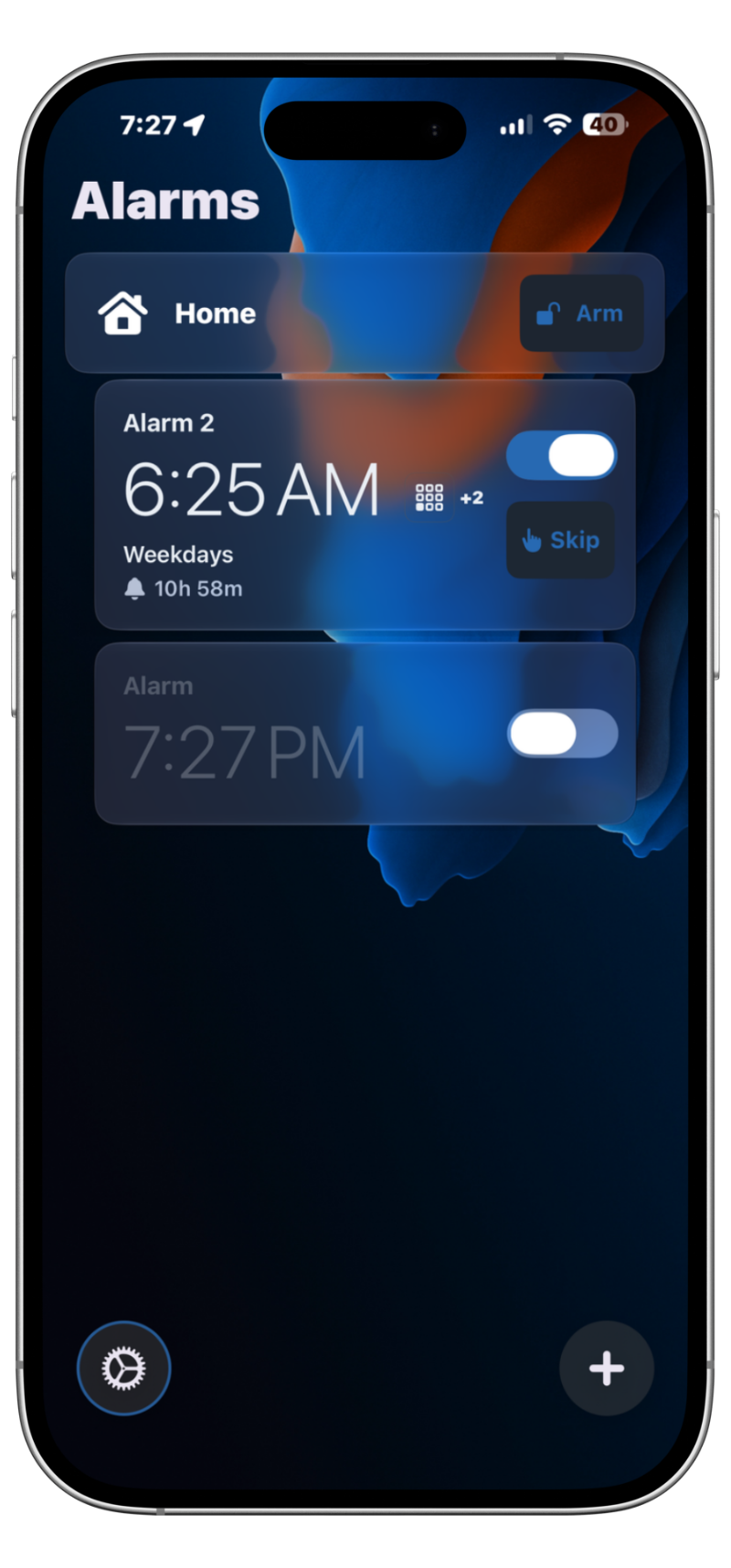 Allarise alarm list after the alarm is dismissed