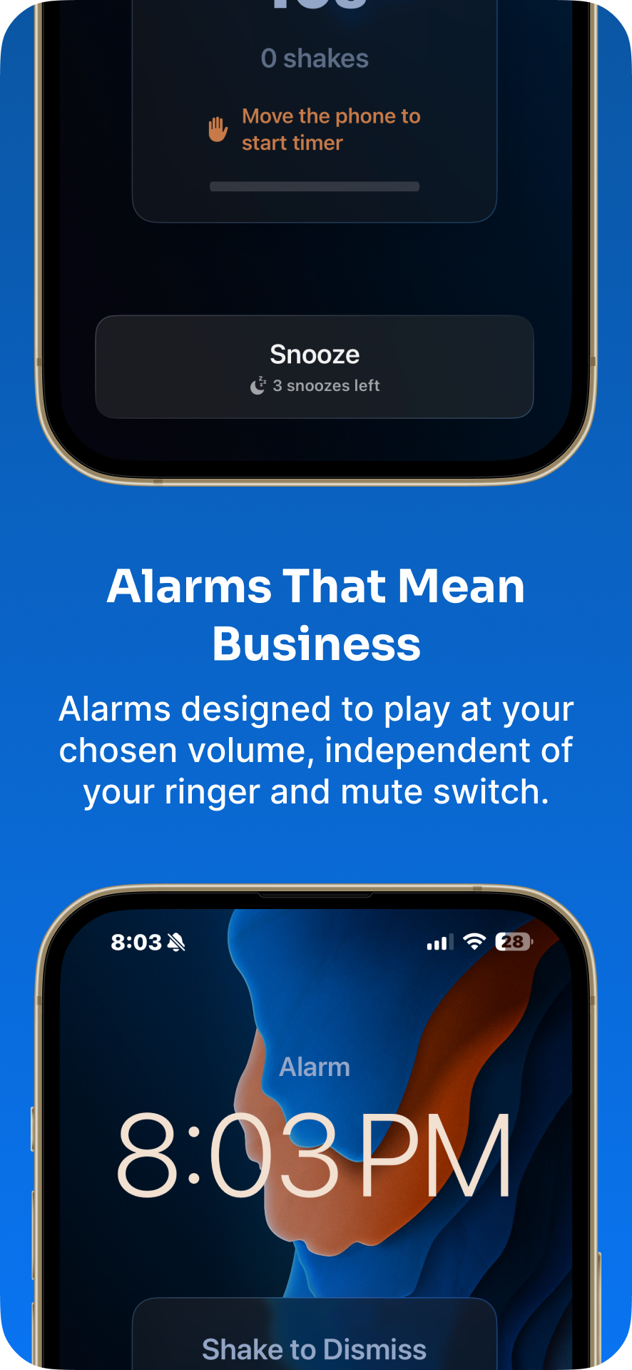 Alarms that mean business